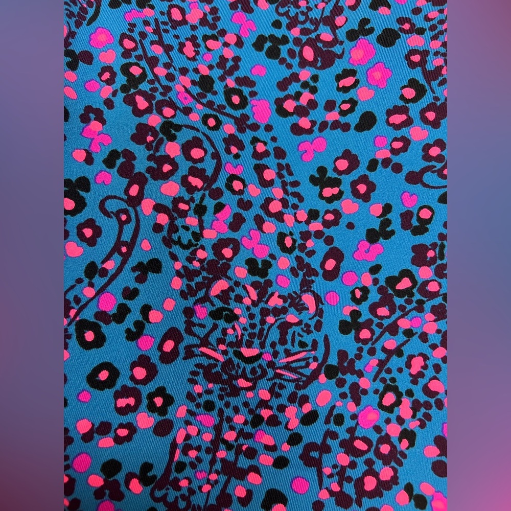 Lilly Pulitzer Luxletic Blue and Pink Patterned Wear - Picture 2 of 8